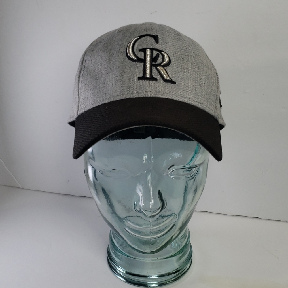 New Era 39Fifty Colorado Rockies MLB Gray Baseball Cap Men's Size M/L
